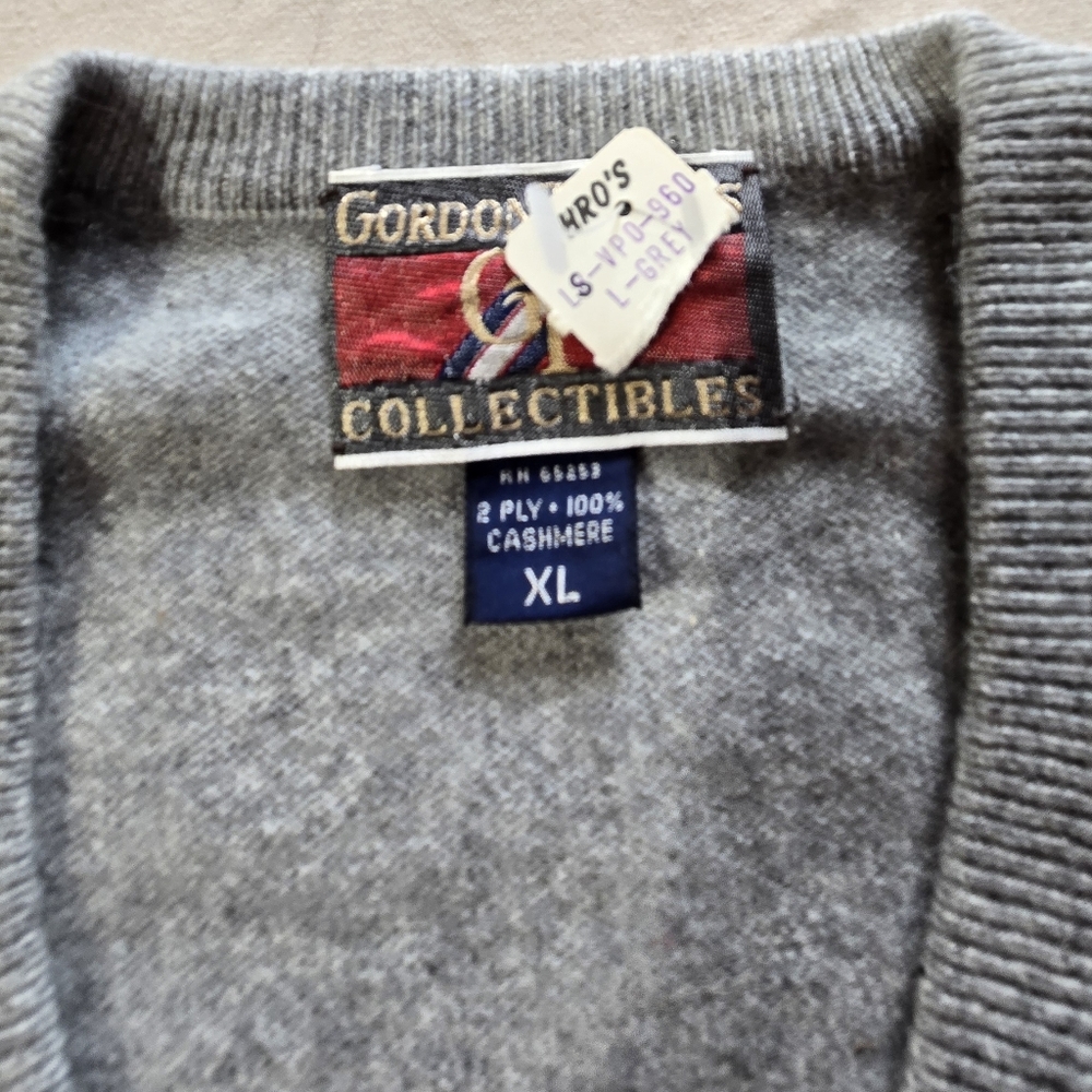 Gray Cashmere Cardigan - XL
